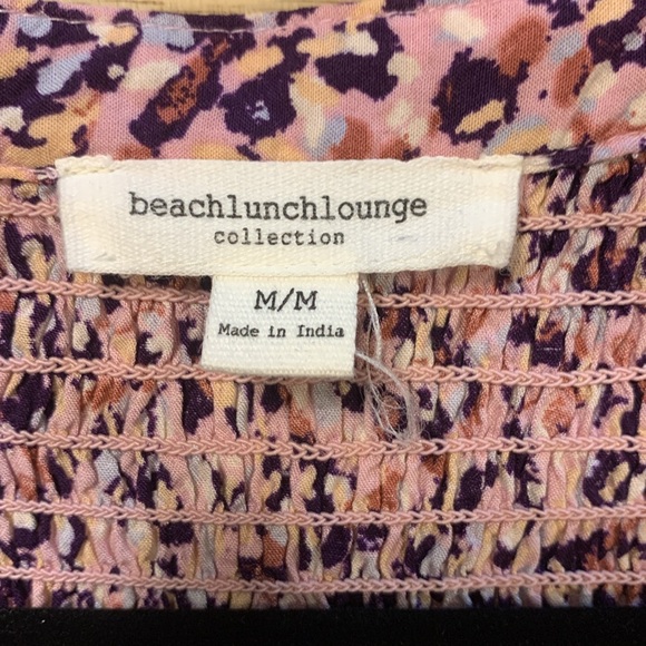 Beach Lunch Lounge Collection Button Down Blouse M - Picture 4 of 8